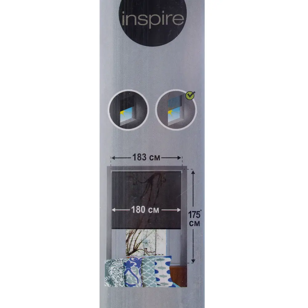 Штора рулонная Inspire 180х175 см цвет красный 18532056 STLM-2062662  - Вид №4