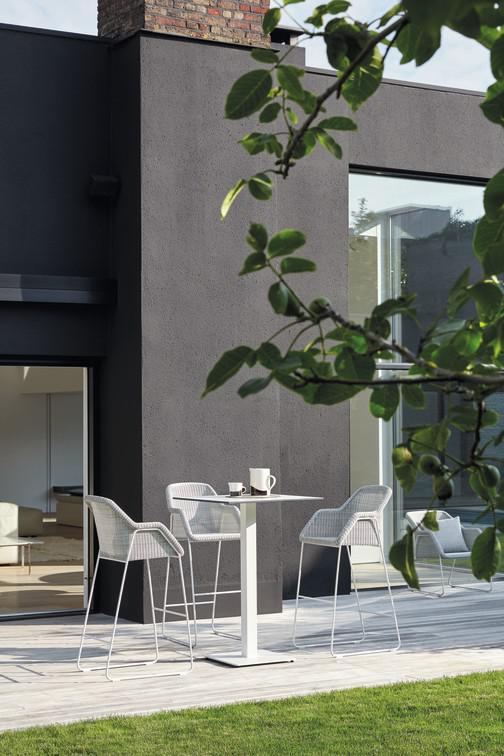 MNST1090 Барный стул лава шнур 2мм орешник Manutti Mood - Вид №1