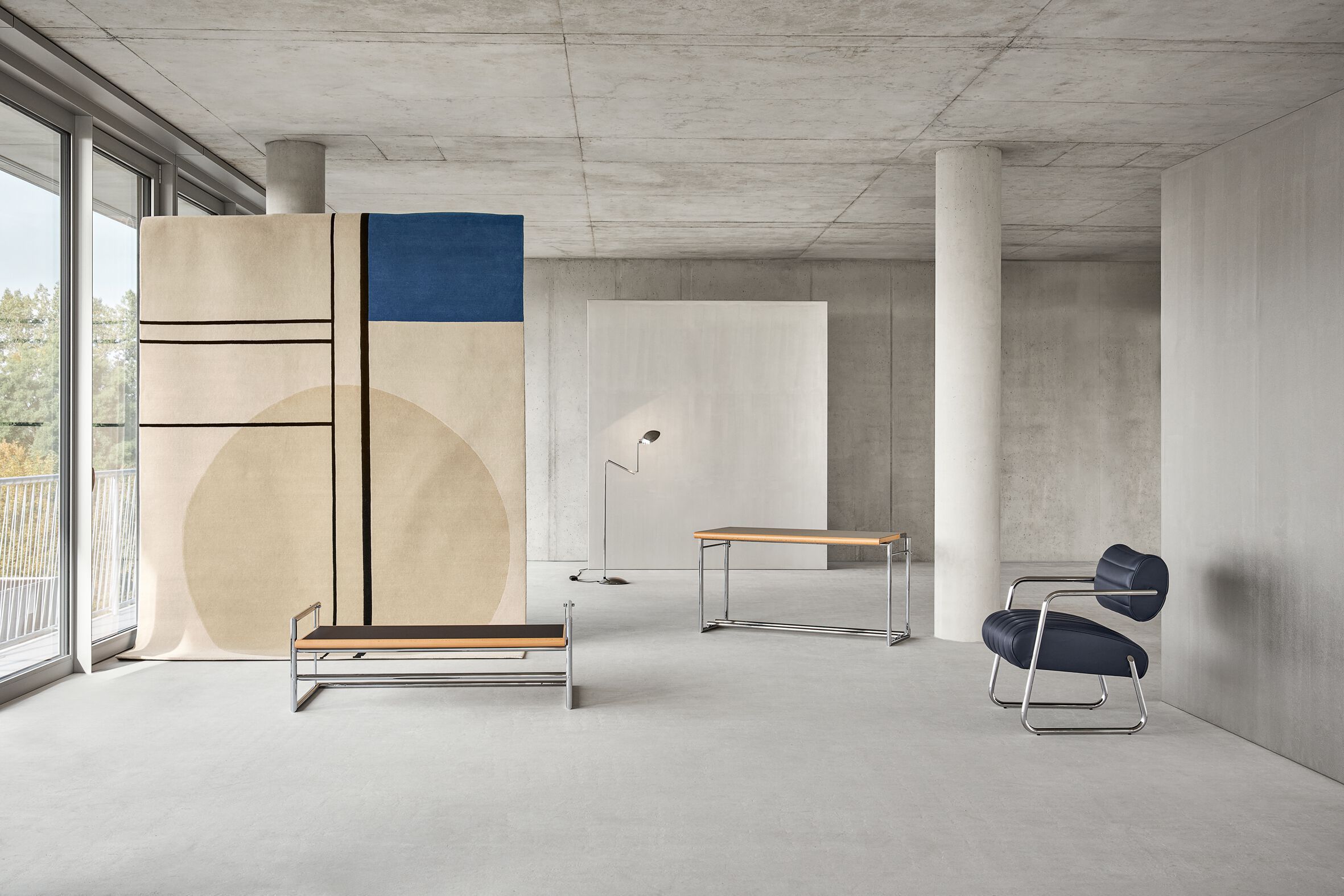 Прямоугольный шерстяной ковер Classicon DE STIJL ARCH-00112464 - Вид №2