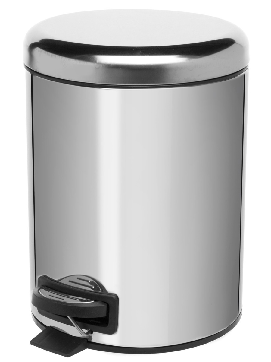 Вёдра с педалью и крышкой Pavo 5L Chrome NAVAKO 11527