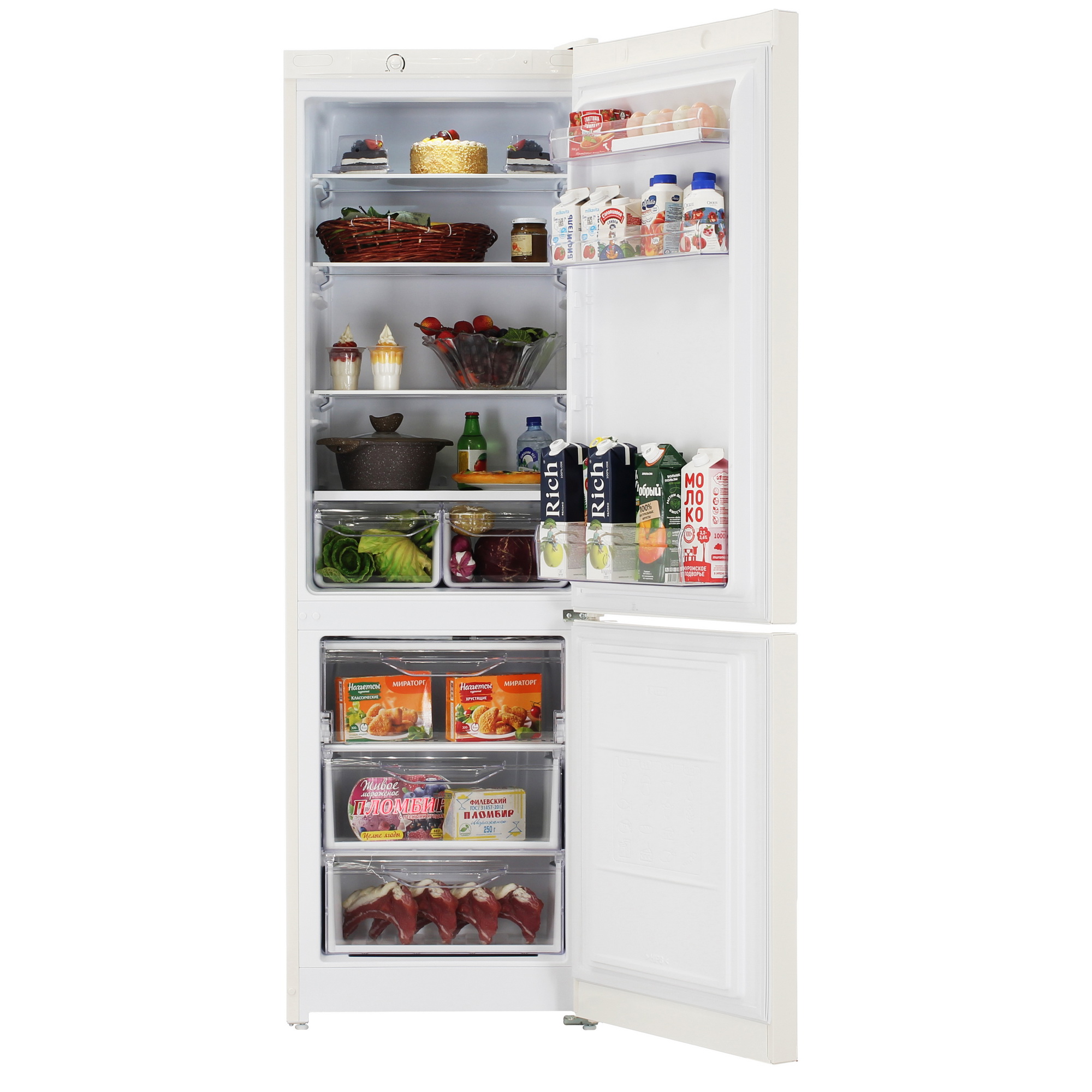 9244183 Холодильник с морозильником   Indesit DS 3180 E бежевый STDN-0082010 - Вид №5