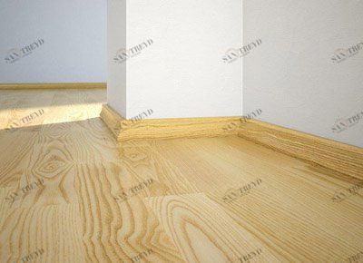 Плинтус Barlinek Шпонированный Ясень (Гладкая) 2200х40 мм 1010000114