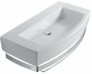 8958 Подвесная раковина настенная овальная Galassia SA02 белая