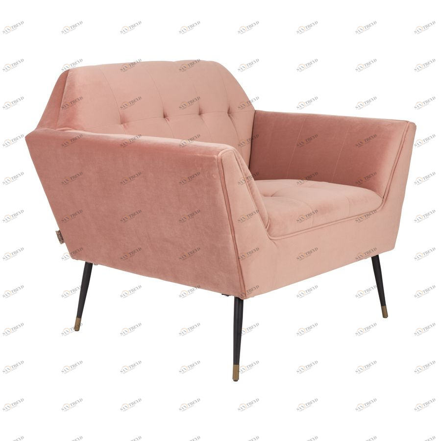 Кресло Kate розовое низкое под бархат Dutchbone 3100061