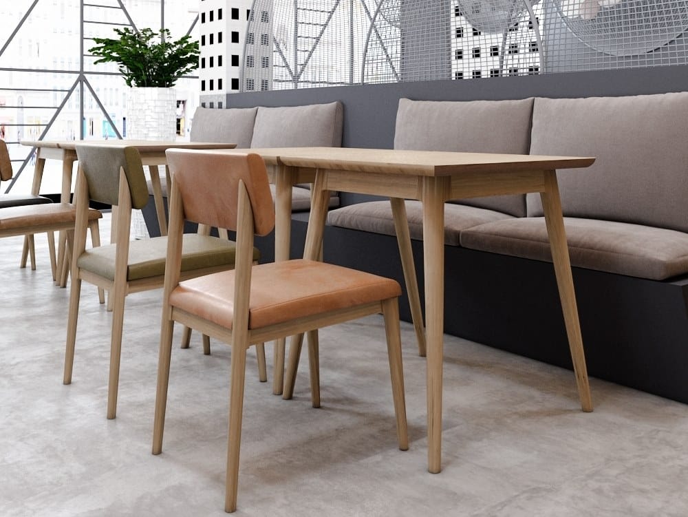 Мягкий стул для ресторана из массива дерева KARPENTER Винтаж ARCH-00059629 - Вид №2