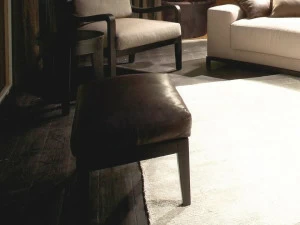 Meridiani Пуф из мягкой кожи Forrest