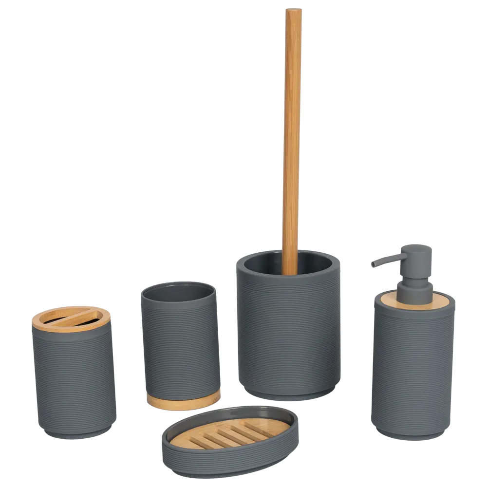 Мыльница SWENSA Koi — стильный аксессуар для ванной в сером цвете 89380222 STLM-1388821 - Вид №1