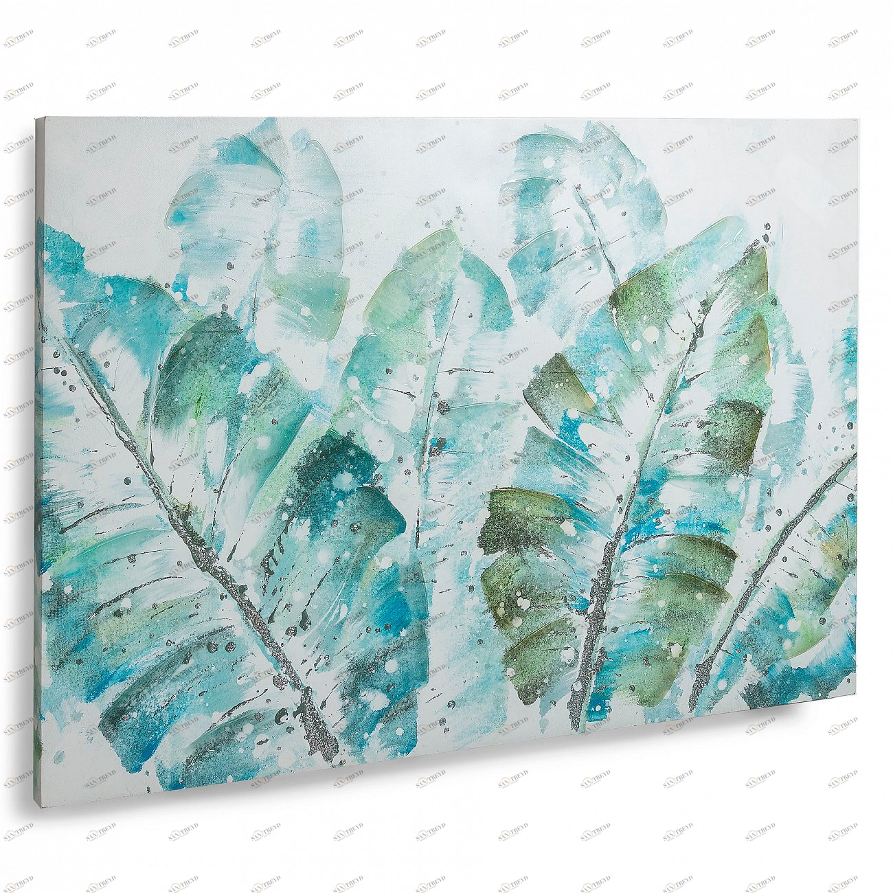 Картина на холсте 70x100 см Danner от La Forma LA FORMA DANNER 343009 Белый;зеленый 