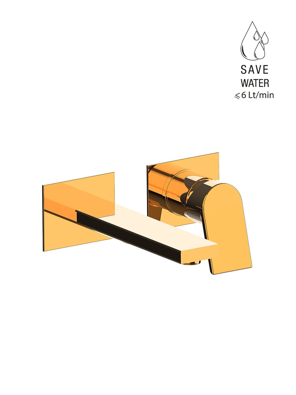 Настенный однорычажный смеситель для раковины без слива Rubinetterie Frattini Gintonic ARCH-00097178 - Вид №2