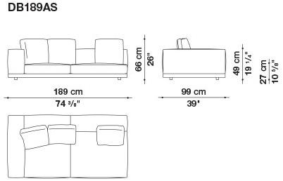 B&B Italia Кожаный диван Dock sun-id-1441060 - Вид №46