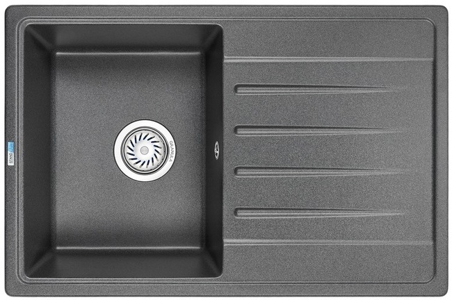 7602, ГРАФИТ, кухонная мойка, СтандАРТ кварц
