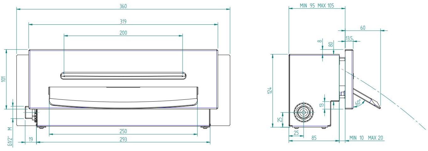 ZAZZERI Настенная лейка для душа с водопадом Shirò Shiro sun-id-1458979 - Вид №2