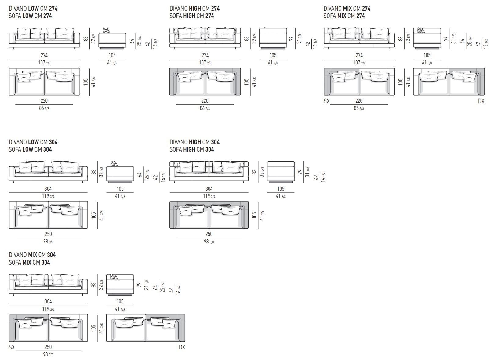 Модульный угловой диван из ткани Minotti ALEXANDER ARCH-00105167 - Вид №16
