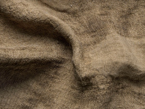 Льняная однотонная ткань