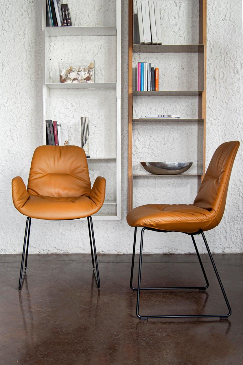 Tonon Санный стул с подлокотниками, обитыми кожей или тканью Step 9w4.94 - Вид №1