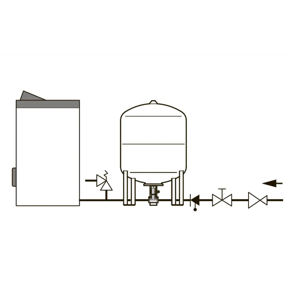 Расширительный бак для ГВС 80 л Flamco Airfix R 3/4" белый STLM-2172196 - Вид №1