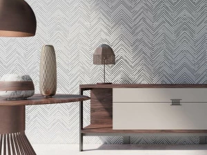 YO2 Металлические геометрические обои на флизелине Venerable dashes