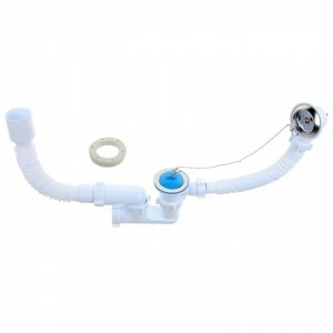 Сифон для ванны 1 1/2 регулир. с гибкой трубой 40х50 Е255 АНИ E255