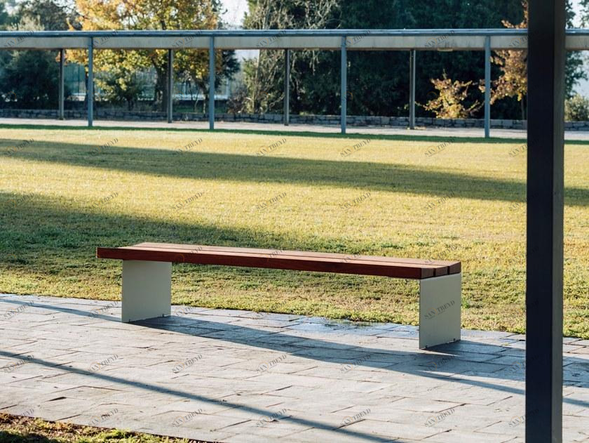 URBIDERMIS Скамья из массива дерева без спинки Bancal sun-id-1454563