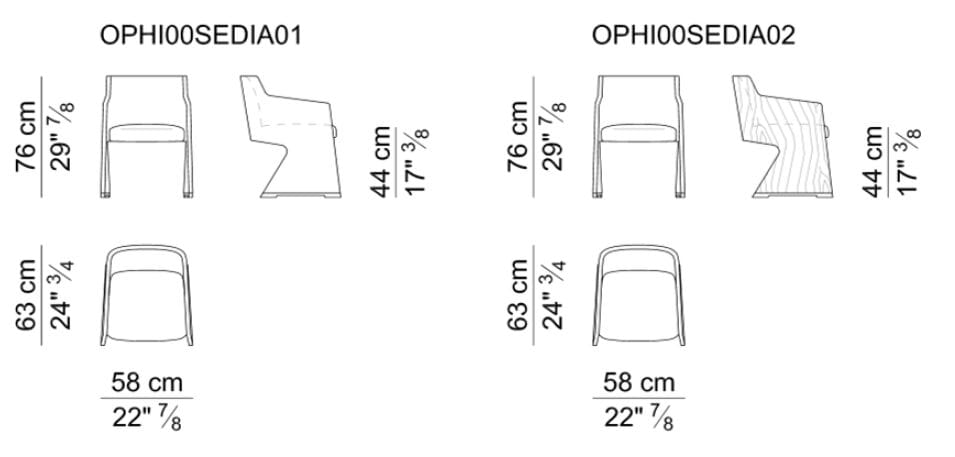 Кожаный стул для конференций с подлокотниками i 4 Mariani OPHY ARCH-00087892 - Вид №3