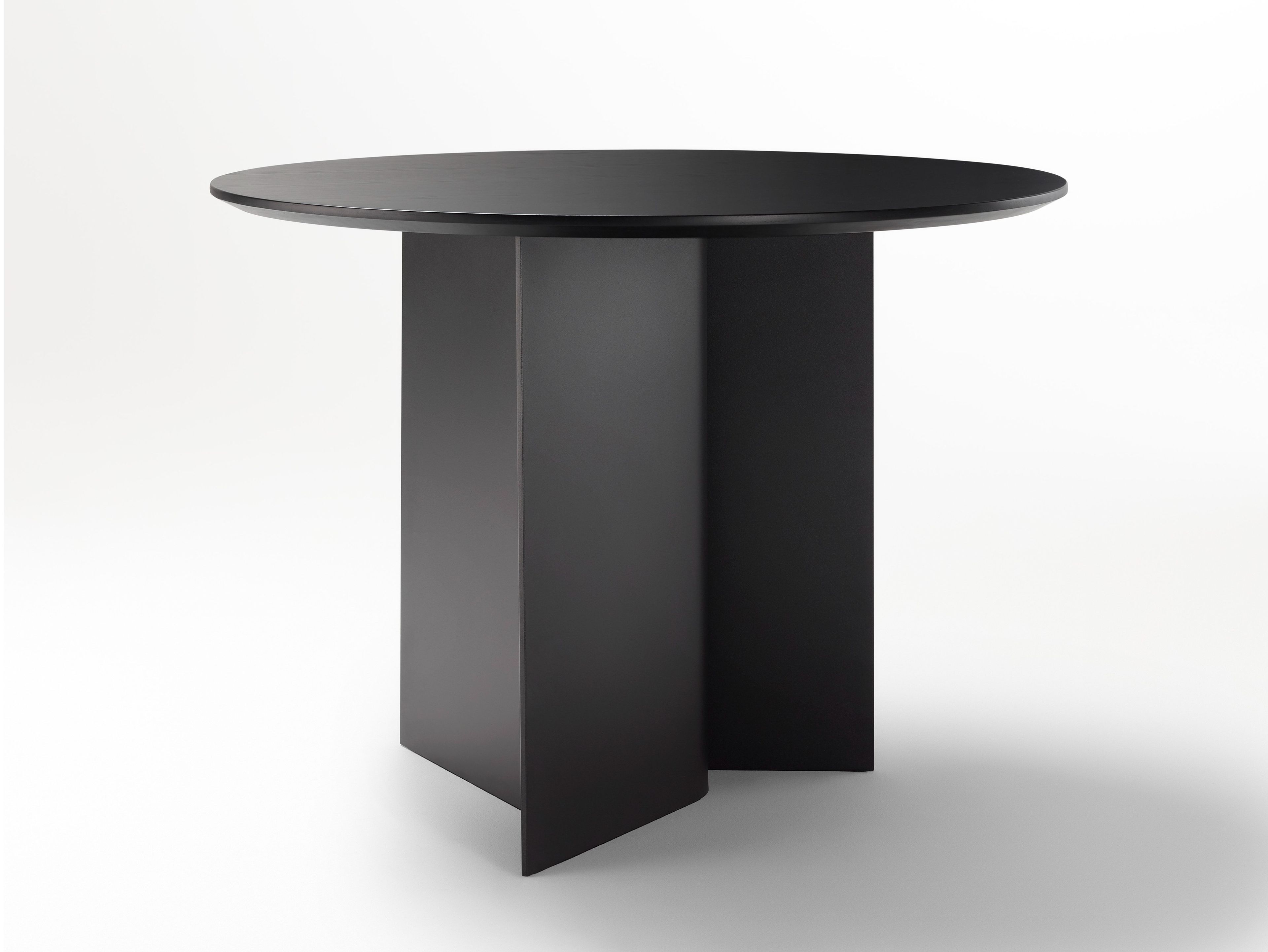 Круглый алюминиевый стол и столешница из окрашенного дуба Ross Gardam ARCH-00082691