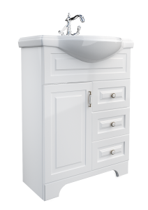 У94488 Тумба Прованс New 65Н 3в.я. 1д. Белый глянец 1 Marka Прованс