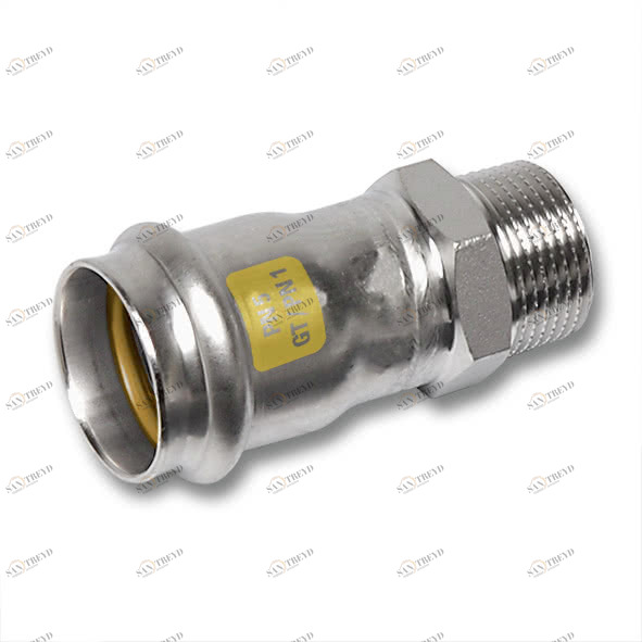 617243G2834 SANHA 17243G пр.-фит. газ, нерж.сталь, ниппель переходной ВПр-НР 28x3/4 мм 