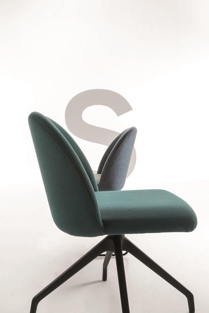 Luxy Вращающийся стул на козелке из ткани Bloom 4blfn14, 4blfb16 - Вид №2