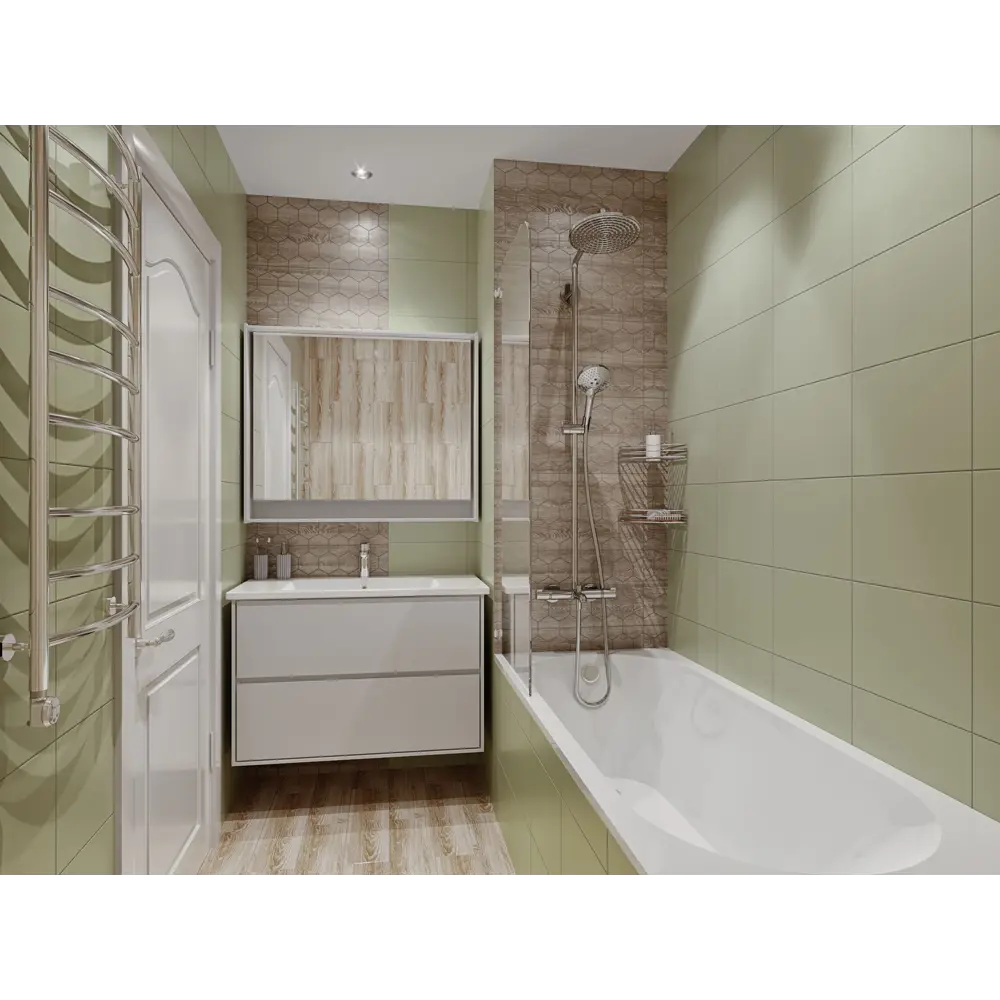 Керамогранит Belani Wood 59.7x14.8 см 1.325 м² цвет бежевый STLM-2071740 - Вид №4