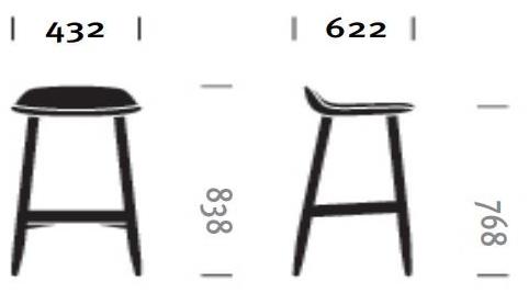 Herman Miller Барный стул высокий деревянный Crosshatch sun-id-1451469 - Вид №14