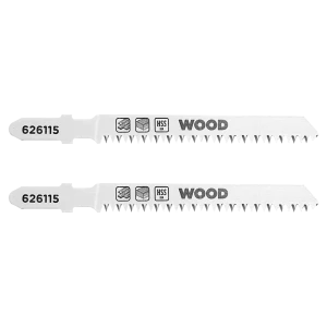Пилка для электролобзика по дереву KWB 626115 чистый рез, 2 шт.