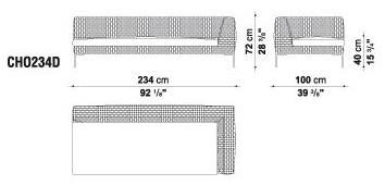 B&B Italia Outdoor Угловой диван из полипропилена Charles outdoor sun-id-1376087 - Вид №9