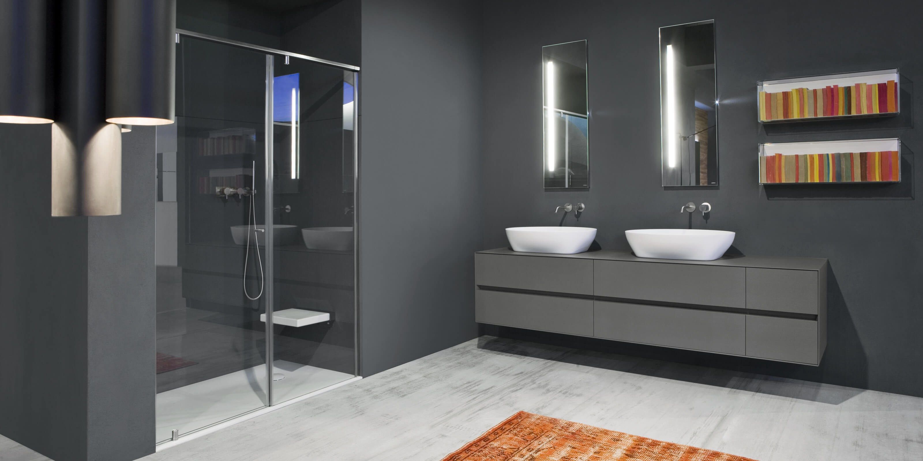 Модульная хрустальная душевая кабина с поворотной дверью Antoniolupi BILICO ARCH-00143850 - Вид №2