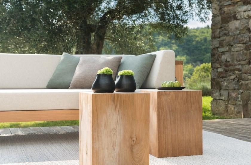 TRIBÙ Журнальный столик из тикового дерева Accessories sun-id-1482170 - Вид №3