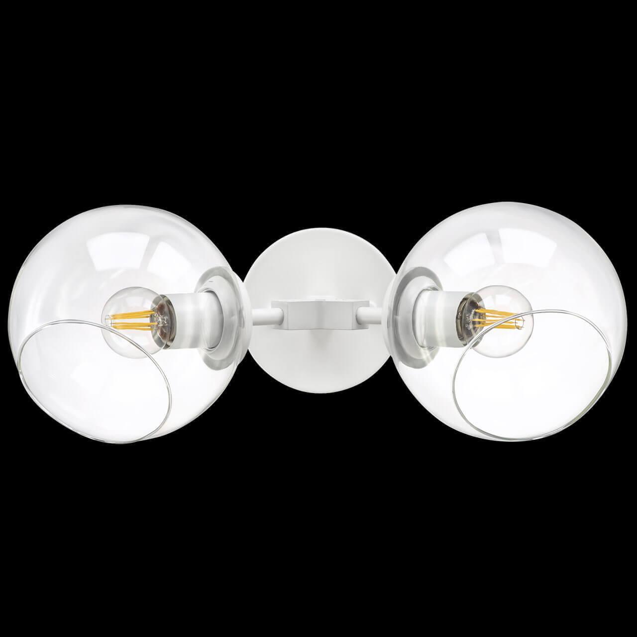 Бра со стеклянными плафонами на 2 лампы белое Beta 785626 LIGHTSTAR BETA 00-3931475 Бежевый;прозрачный - Вид №2