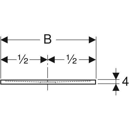 550.254.00.2 Прямоугольный душевой поддон Geberit Sestra Geberit  - Вид №4