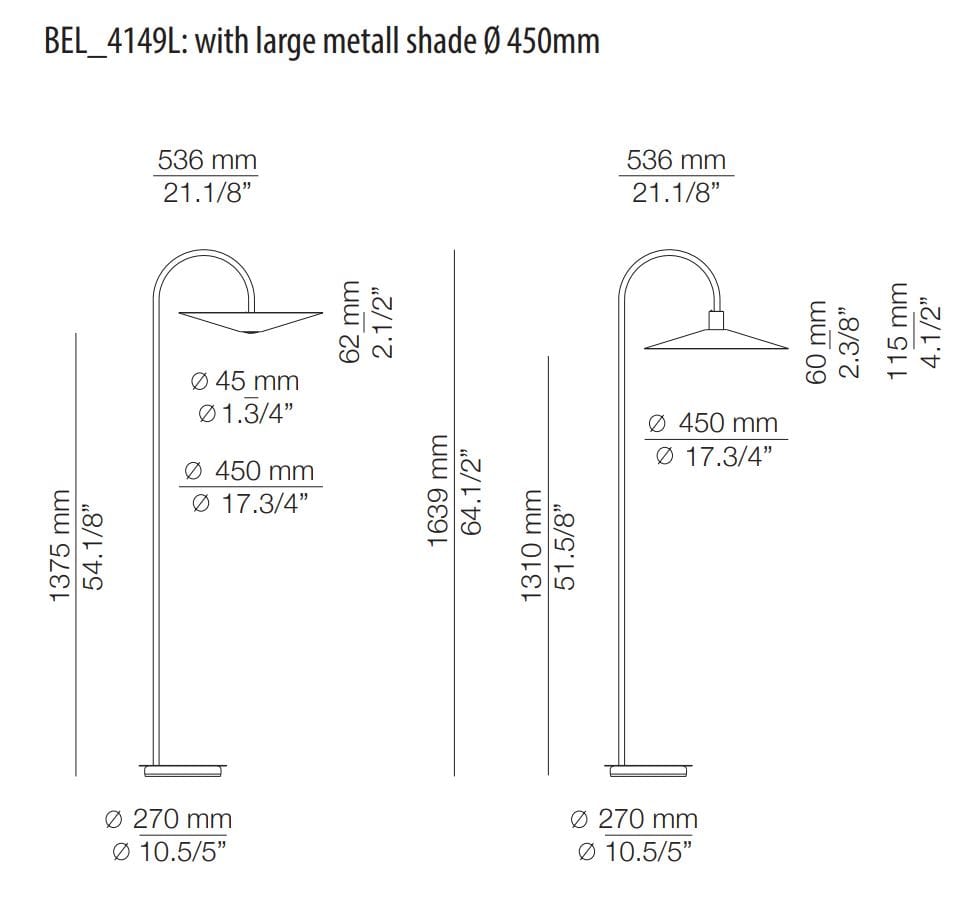 Металл затемняемый светодиодный торшер Estiluz Belt ARCH-00089498 - Вид №10