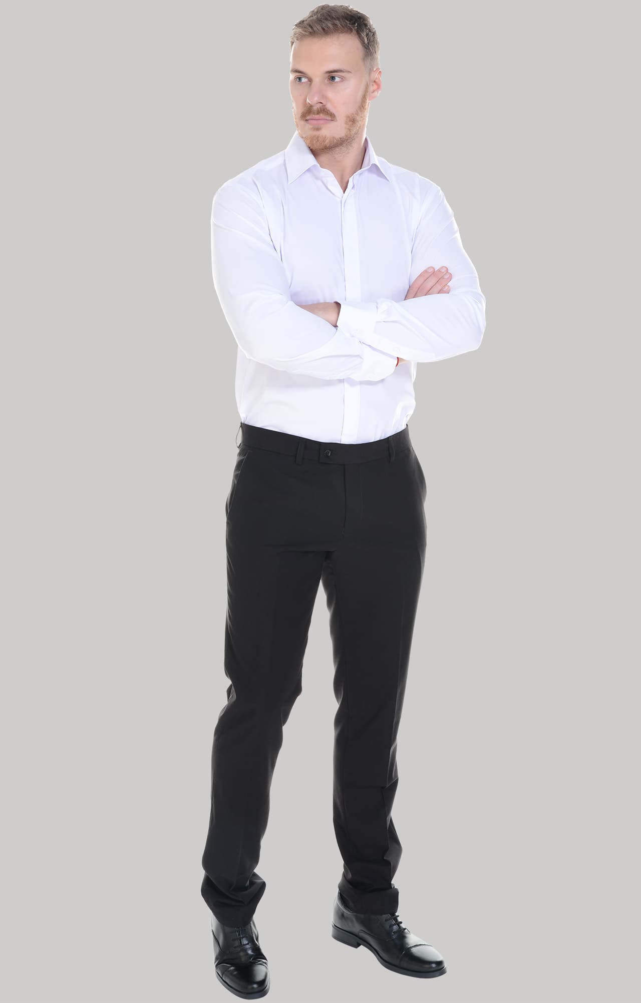 62464 Рубашка мужская  white El-Risto  Корпоративная одежда  размер 41/170-176  - Вид №31