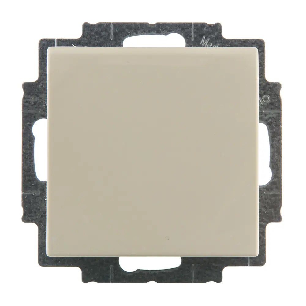 Розетка встраиваемая ABB Basic 55 с заземлением с крышкой цвет бежевый STLM-2086526