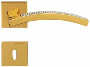 LINEA CALI' Ручка из хромированной латуни с кристаллами Swarovski® с накладкой Profilo mesh