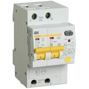 Дифференциальный автомат IEK АД12MS 2Р 50 А 300 мА 84300209 STLM-2071278