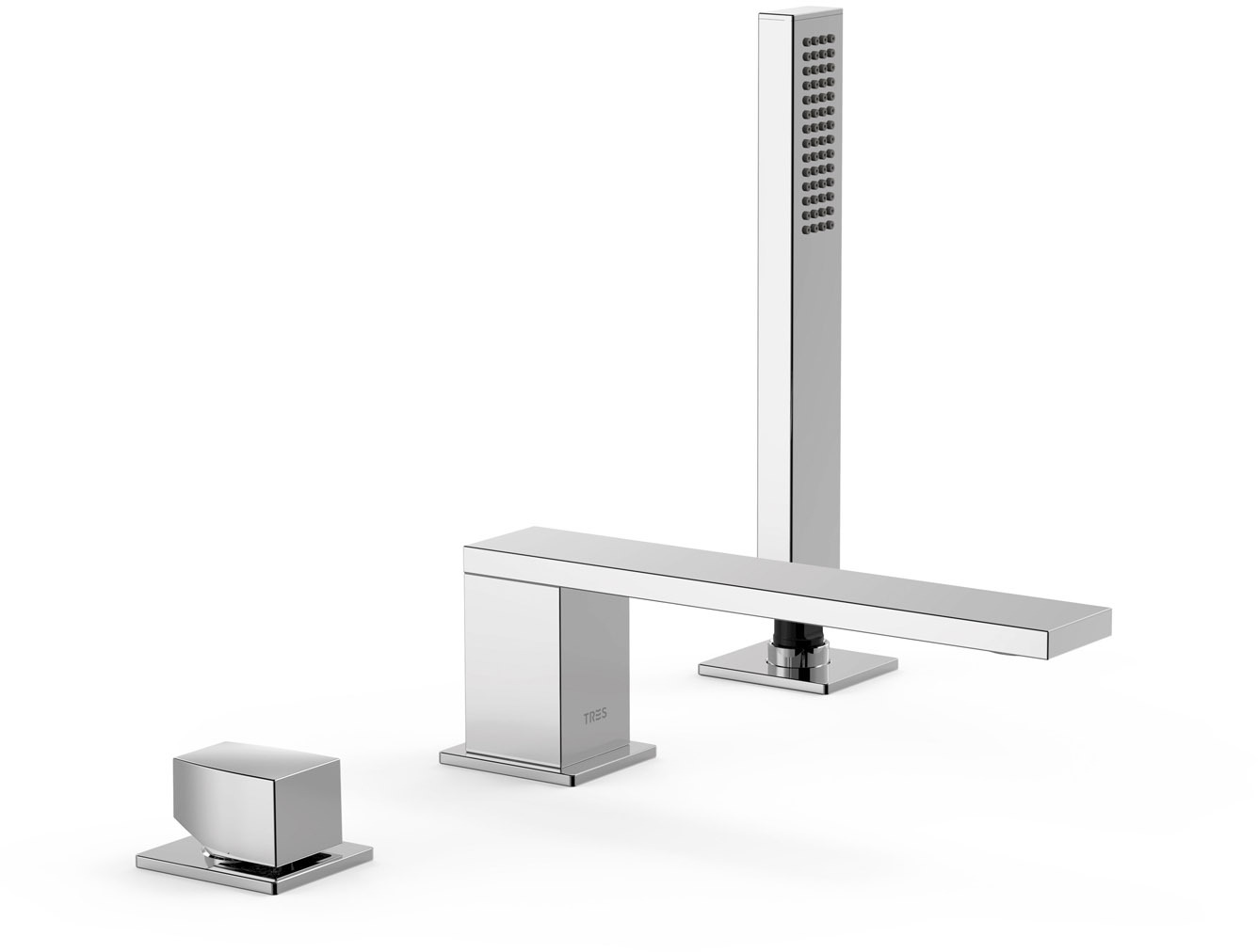 ТОНКИЙ смеситель для ванны с одной ручкой -20216104 TRES