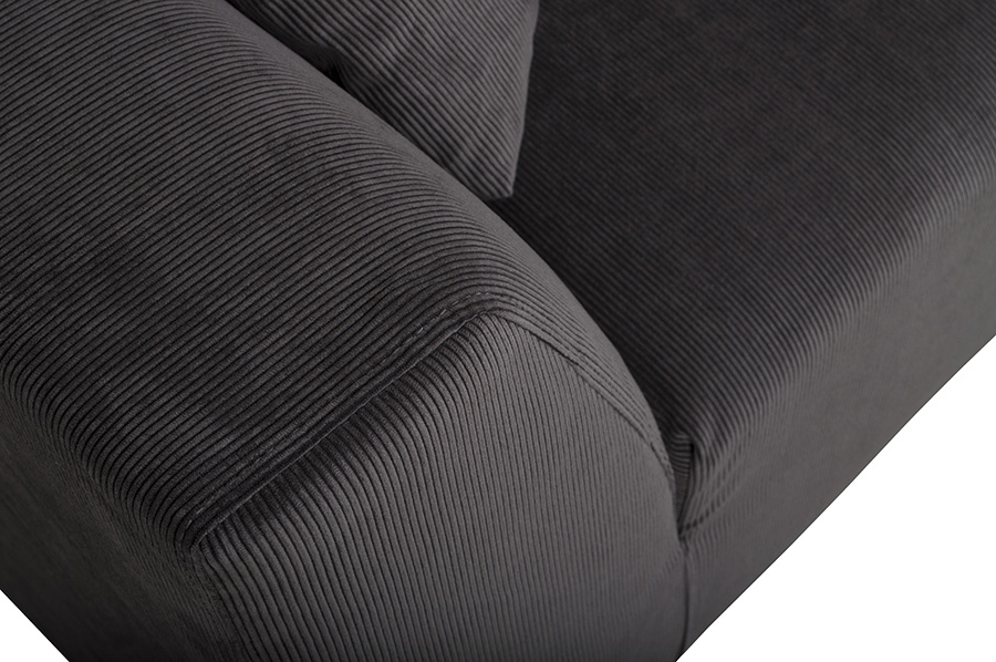 Диван Dragon Rib трехместный серый Zuiver 3200004 - Вид №4