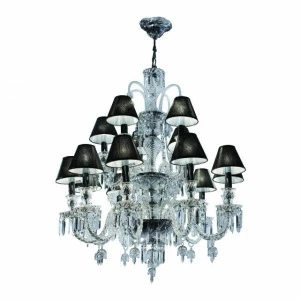 Люстра Elegance прозрачная 5791 PUSHA ДИЗАЙНЕРСКИЕ, PUSHA, ДВУХЪЯРУСНЫЕ 061524 Прозрачный