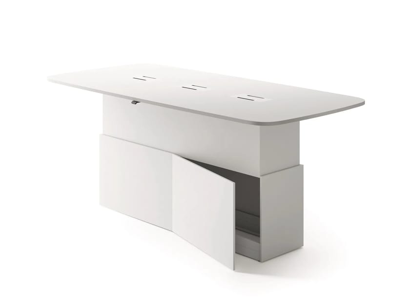 Стол для совещаний с мраморной столешницей FANTONI MEET UP ARCH-00120191