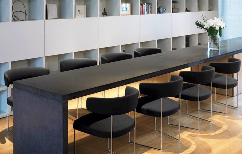 Andreu World Мягкое кресло-санки из ткани с открытой спинкой Tauro So4200 - Вид №5