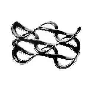 Подставка для бутылок стеклянная 32 см черная Cuvee GUZZINI  00-3872304 Черный