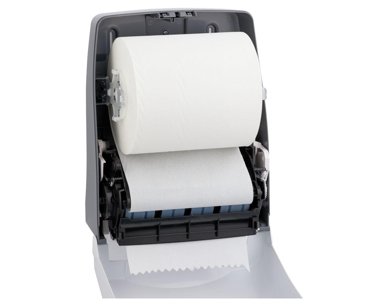 CEB301 ONE AUTOMATIC MAXI механический диспенсер для рулонов бумажных полотенец, АБС-пластик, белый Merida  - Вид №3