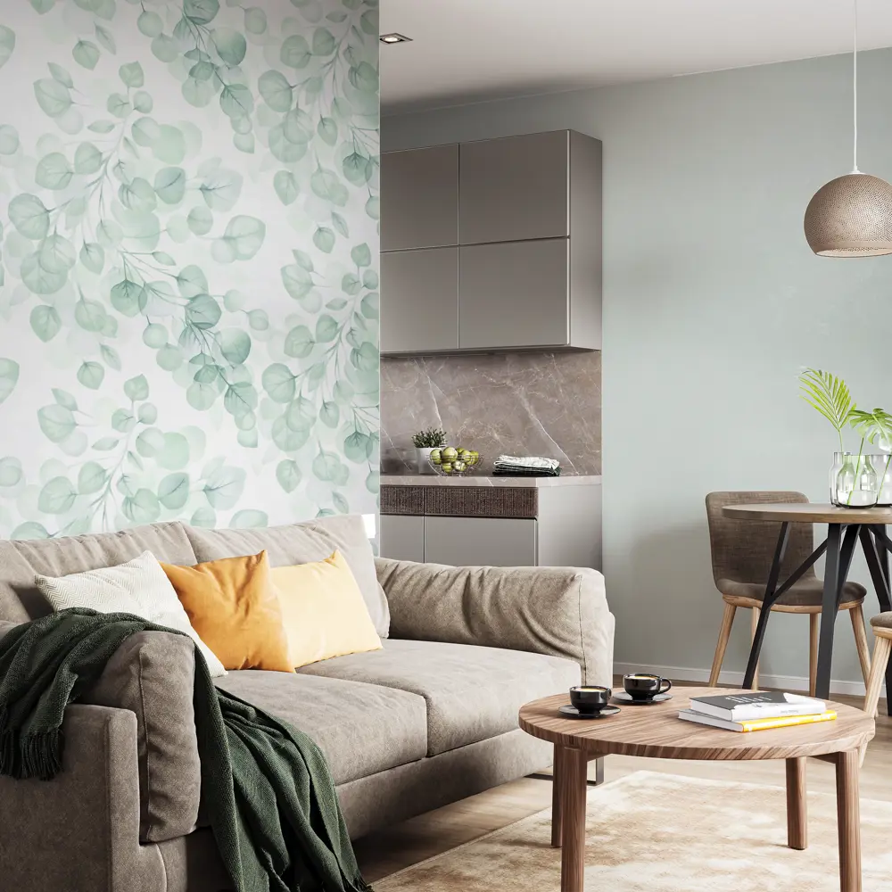 Santreyd Vergato - флизелиновые обои зеленые для идеальных стен 89366298 STLM-0821177 - Вид №4