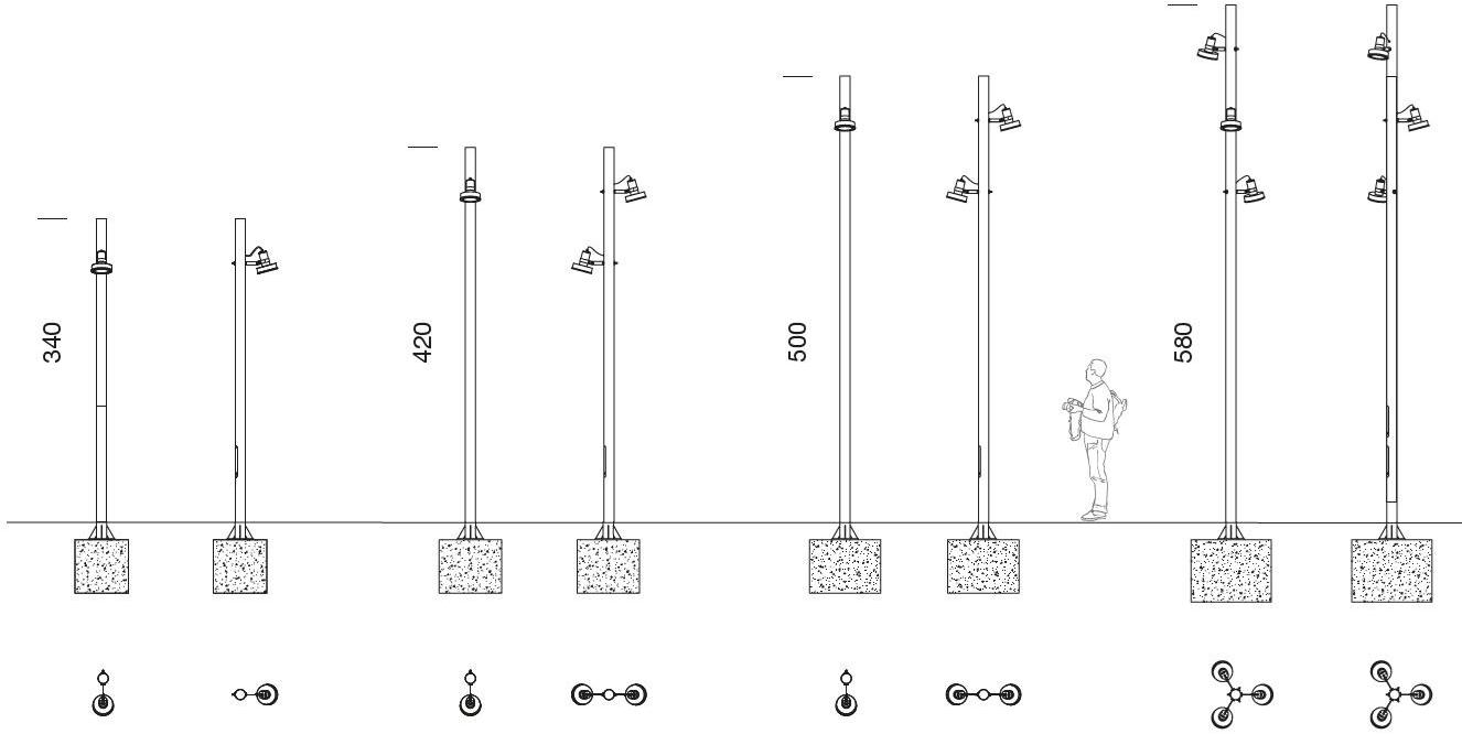 URBIDERMIS Светодиодный уличный фонарь на алюминиевом столбе Arne sun-id-1387735 - Вид №3